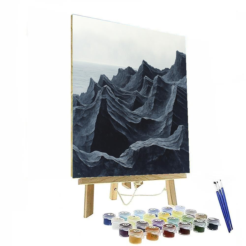 Michelangelo Inspired Obsidian Reef Paint by numbers art