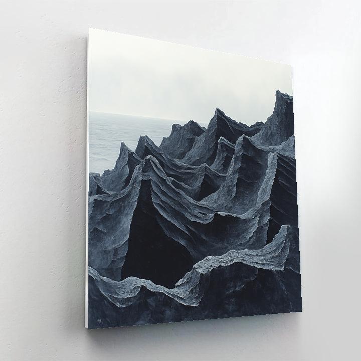 Michelangelo Inspired Obsidian Reef Paint by numbers art