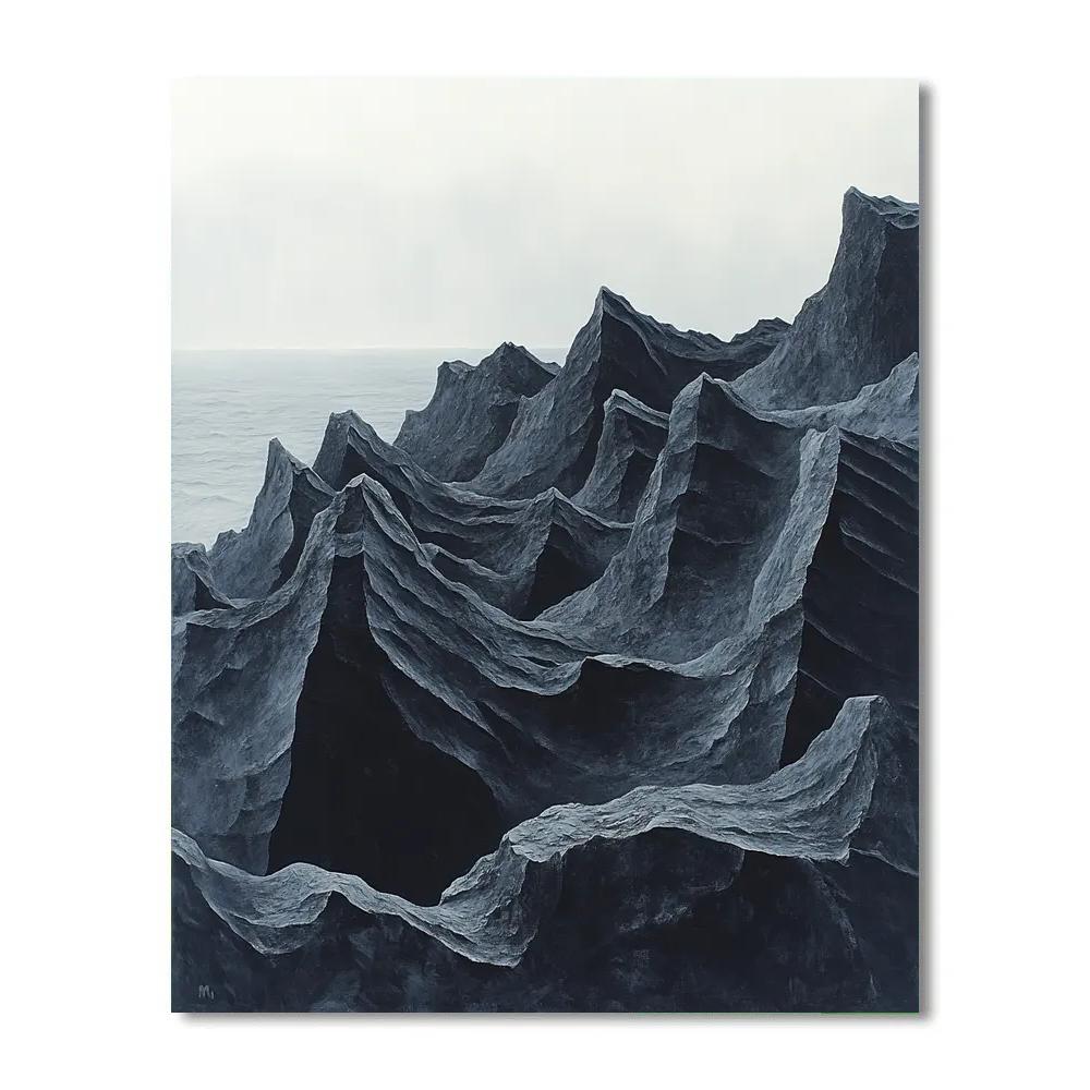 Michelangelo Inspired Obsidian Reef Paint by numbers art