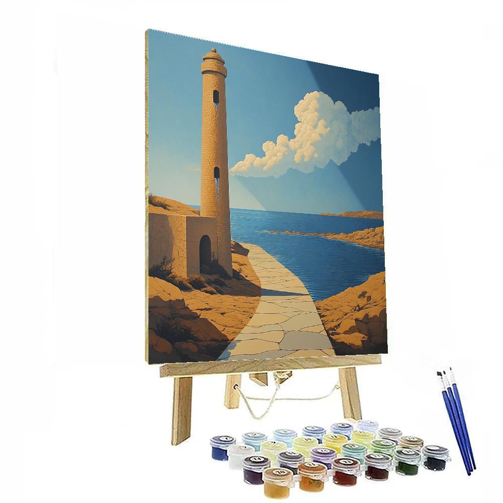 Dali Inspired Melting Lighthouse Numbered painting kits