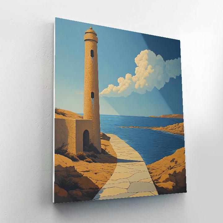 Dali Inspired Melting Lighthouse Numbered painting kits