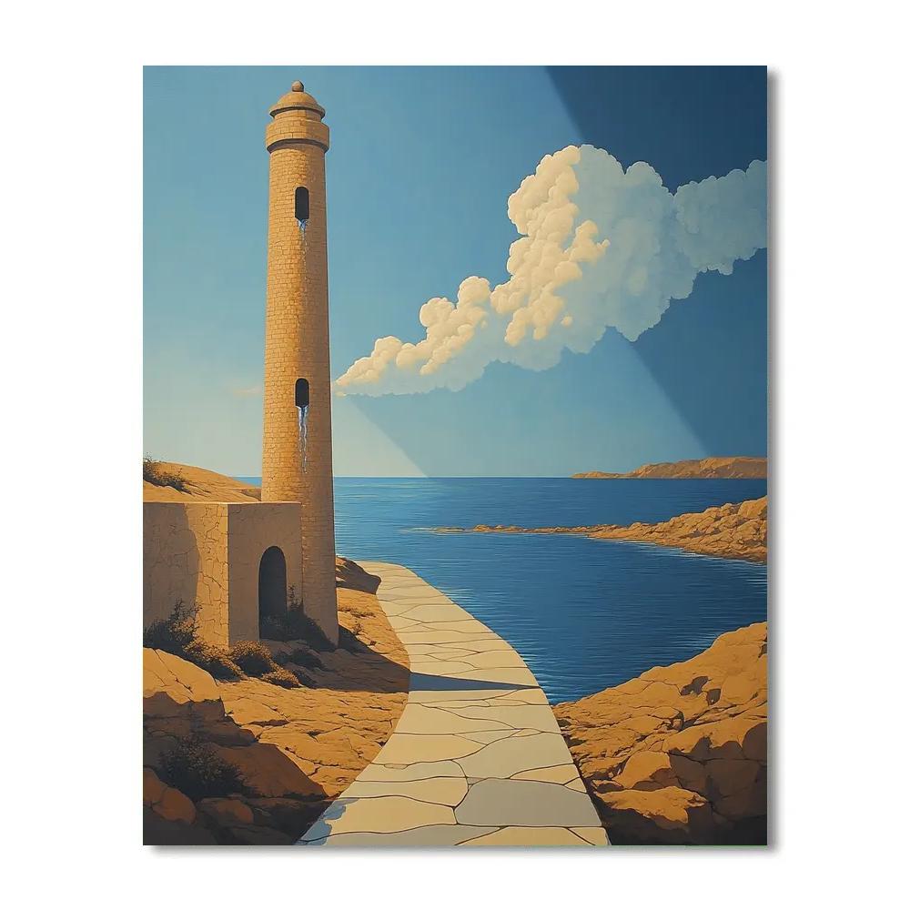 Dali Inspired Melting Lighthouse Numbered painting kits