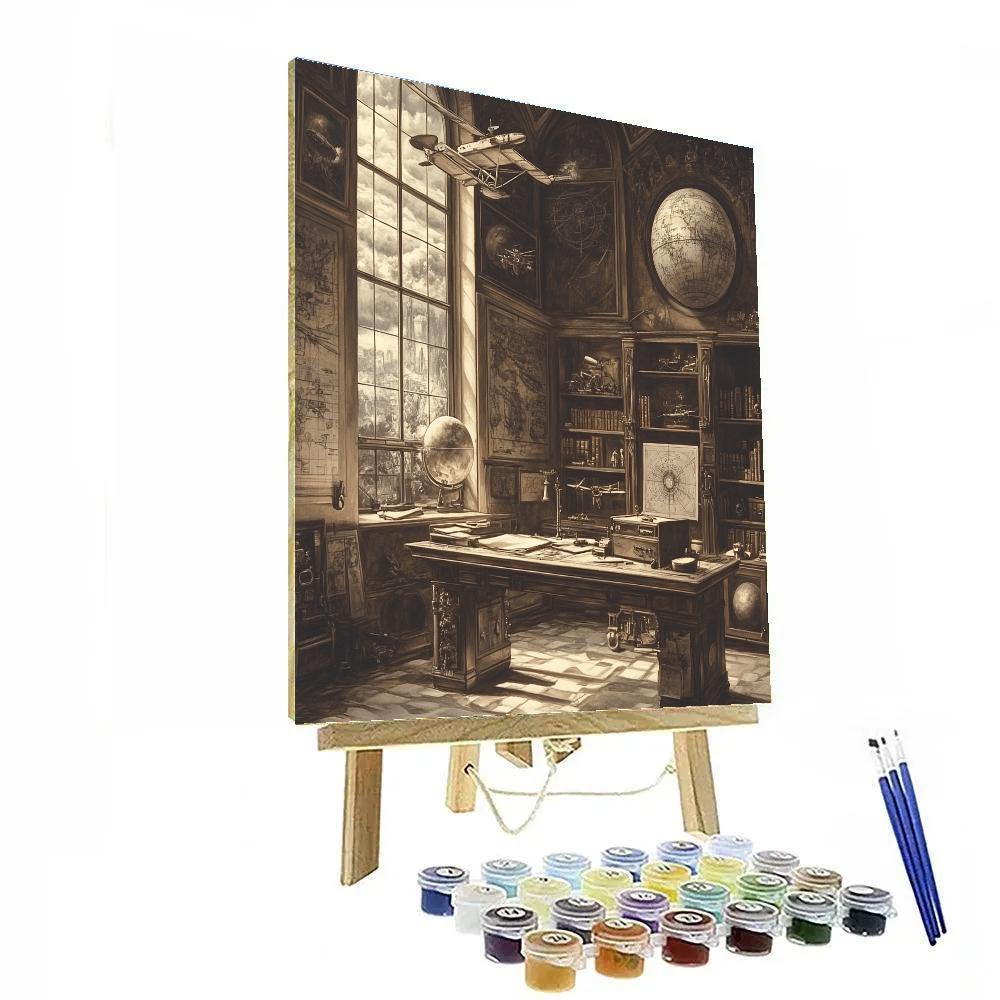 Leonardo Da Vinci Inspired Inventors Study paint by number
