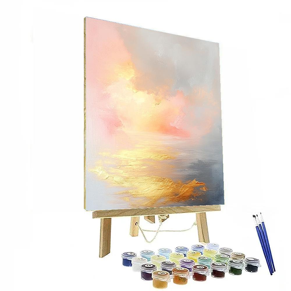Turner Inspired Sunrise Over Harbor painting number kit
