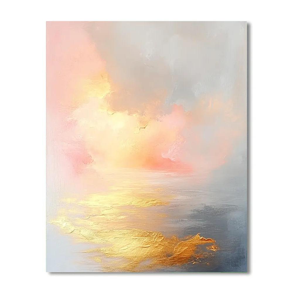 Turner Inspired Sunrise Over Harbor painting number kit
