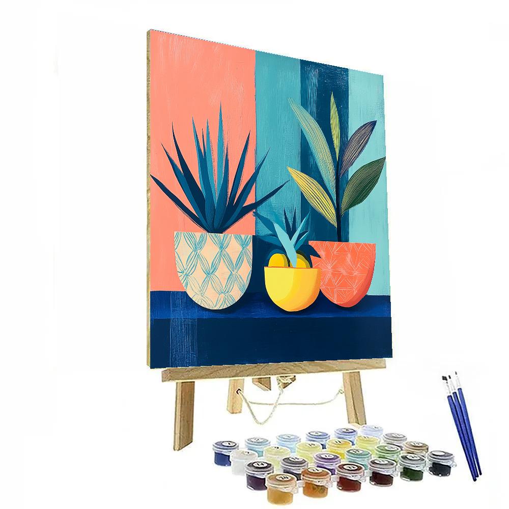 Matisse Inspired Tropical Still Life Numbered painting kits