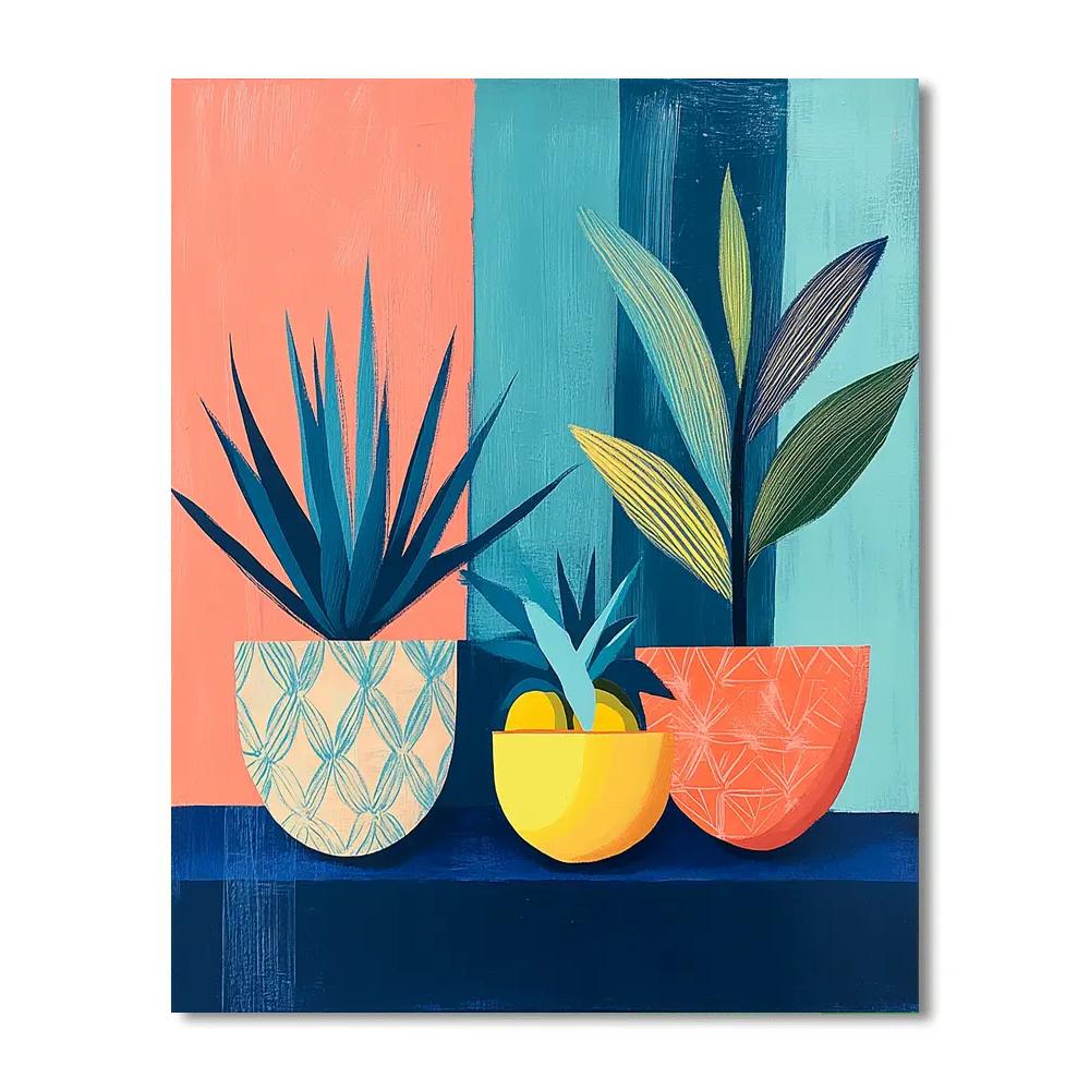 Matisse Inspired Tropical Still Life Numbered painting kits