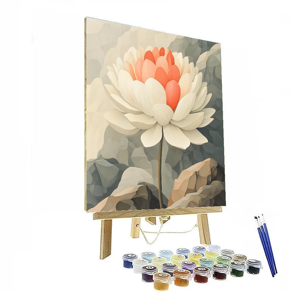 Georgia OKeeffe Inspired Canyon Blossom paint by color