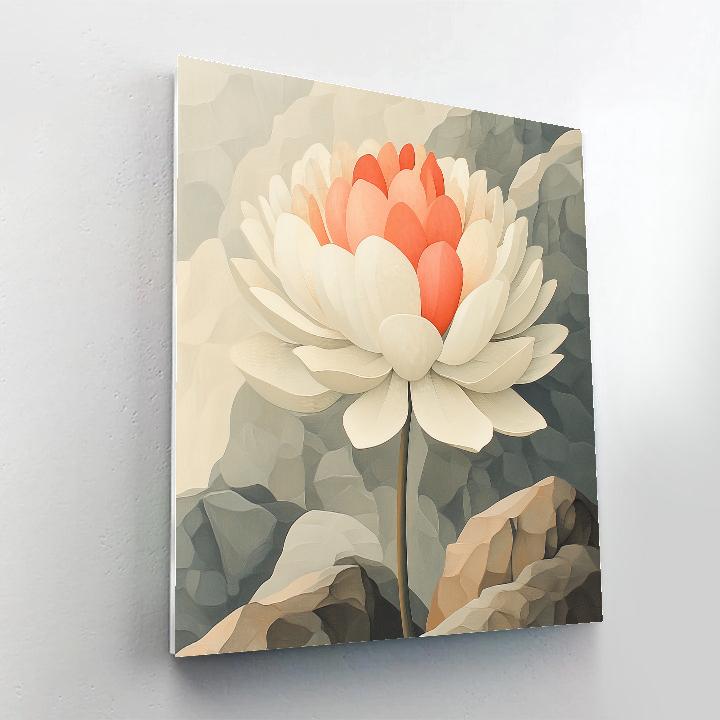 Georgia OKeeffe Inspired Canyon Blossom paint by color