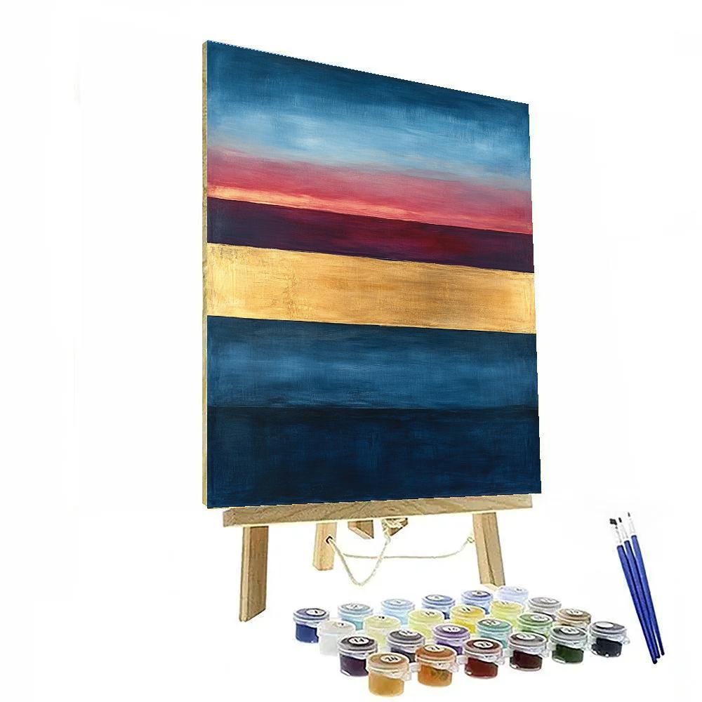 Rothko Inspired Ocean Dusk Paint by numbers art