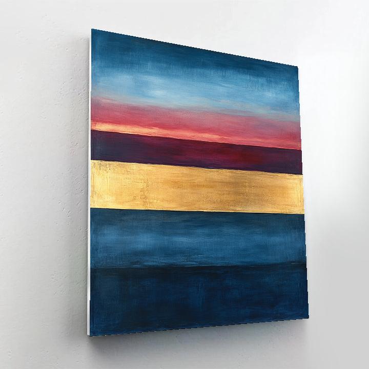 Rothko Inspired Ocean Dusk Paint by numbers art