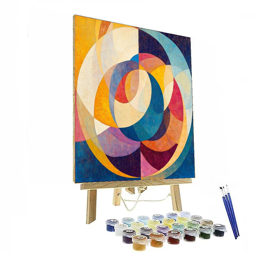 Kandinsky Inspired Aurora Orchestra DIY paint by numbers