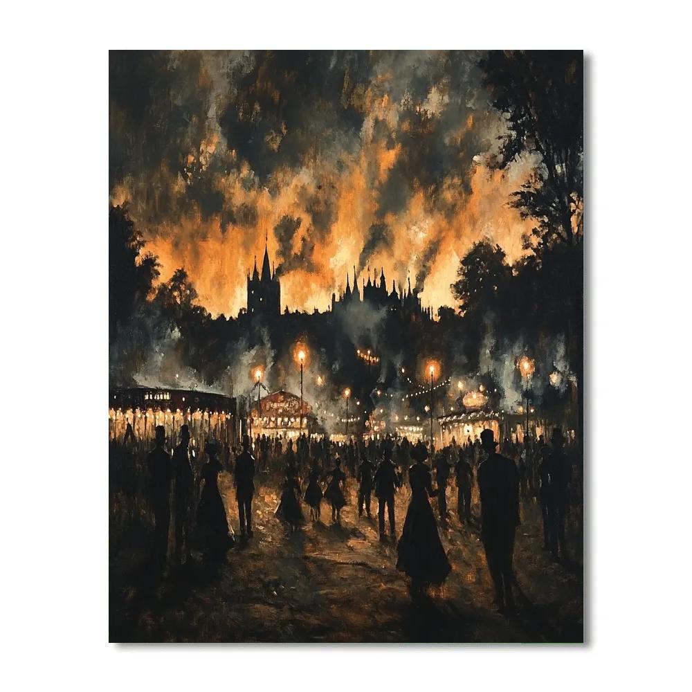 Goya Inspired Midnight Carnival DIY paint by numbers