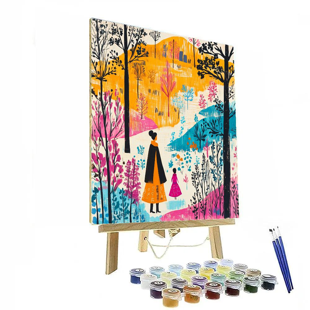 Gauguin Inspired Island Portrait painting number kit