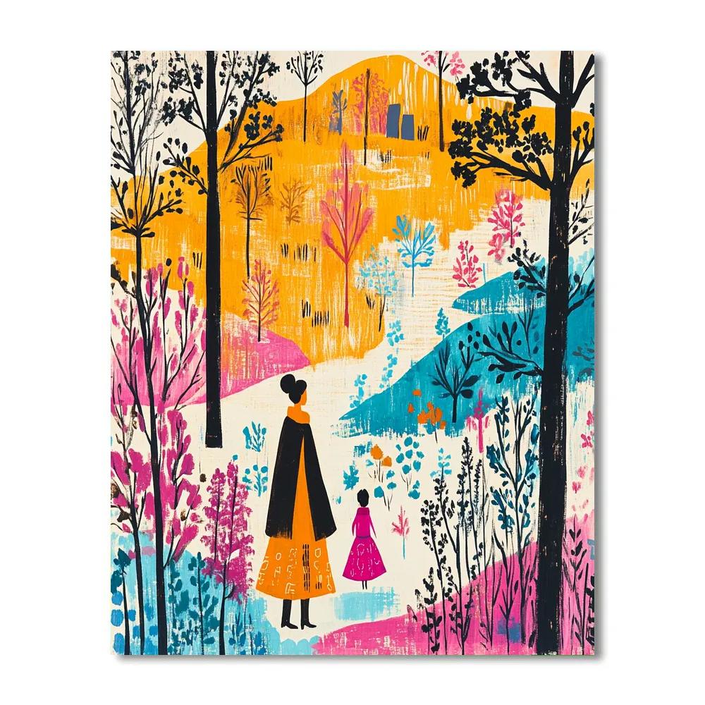 Gauguin Inspired Island Portrait painting number kit