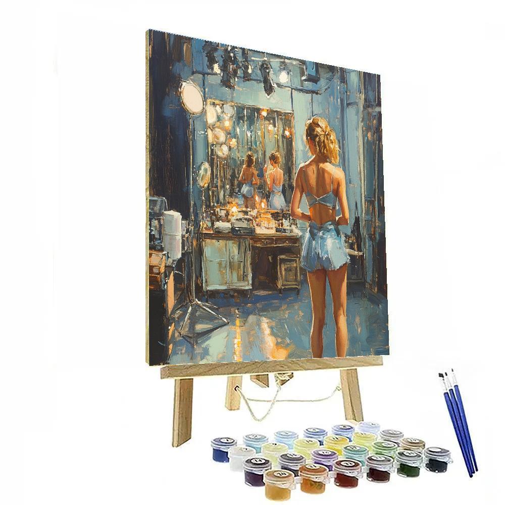 Degas Inspired Wetstage Rehearsal Numbered painting kits