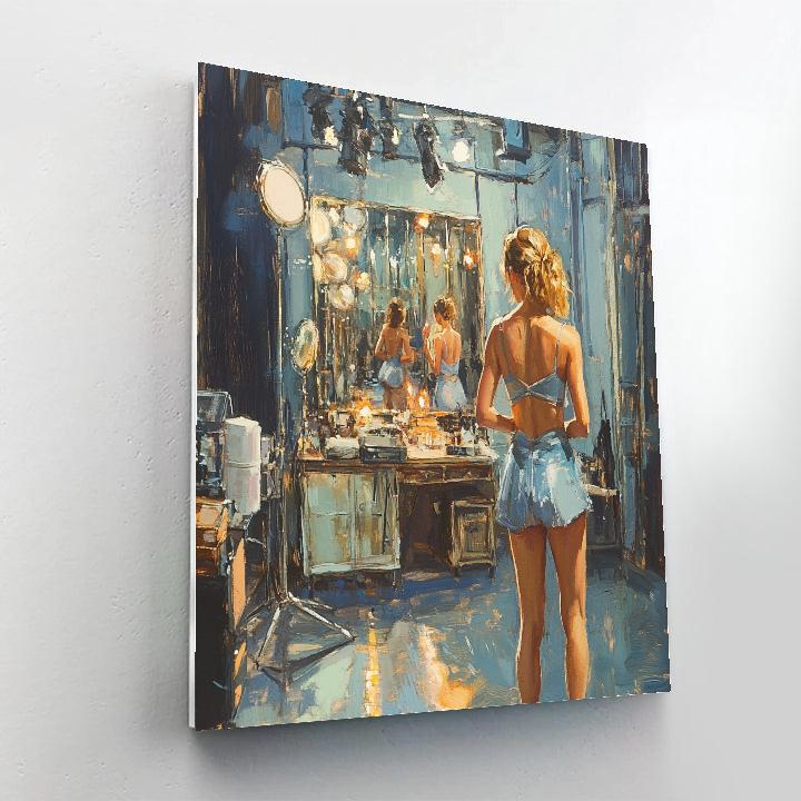 Degas Inspired Wetstage Rehearsal Numbered painting kits