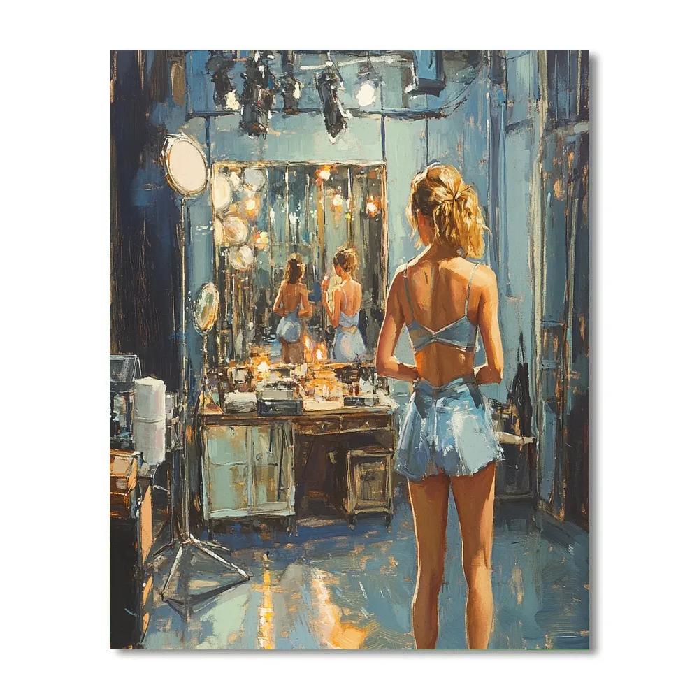 Degas Inspired Wetstage Rehearsal Numbered painting kits