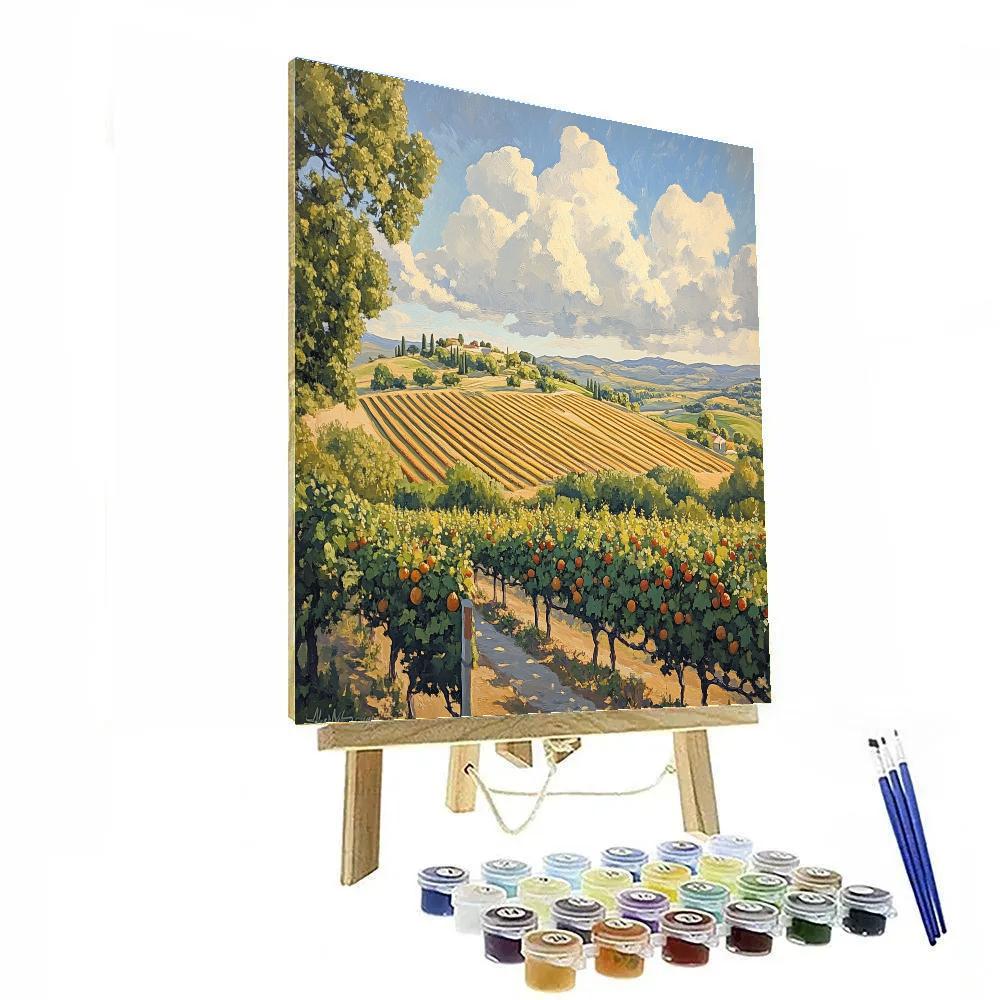 Cezanne Inspired Vineyard Study paint by number