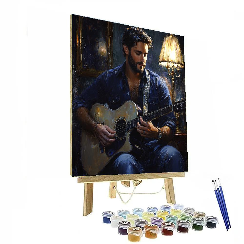 Sargent Inspired Evening Guitarist DIY paint by numbers