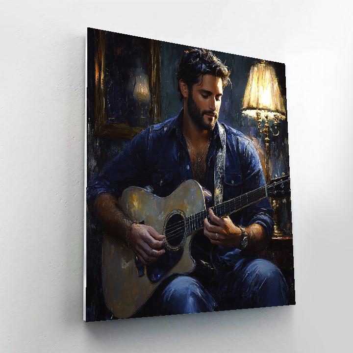 Sargent Inspired Evening Guitarist DIY paint by numbers