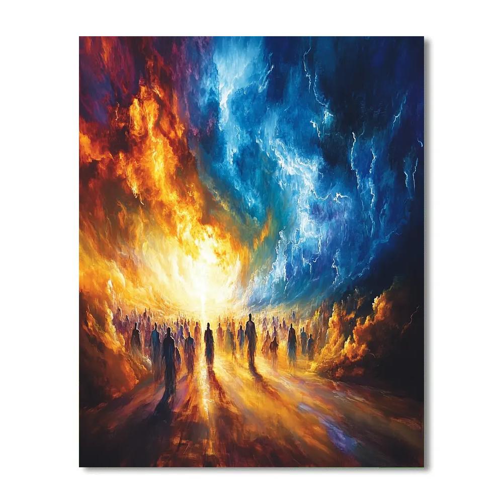 El Greco Inspired Towering Storm Paint by numbers kits