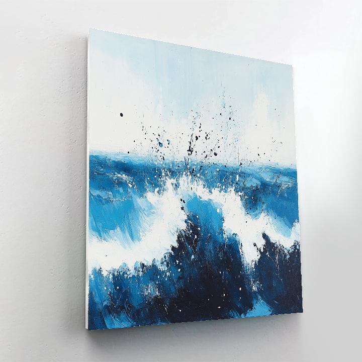 Pollock Inspired Surf Energy Paint by numbers art