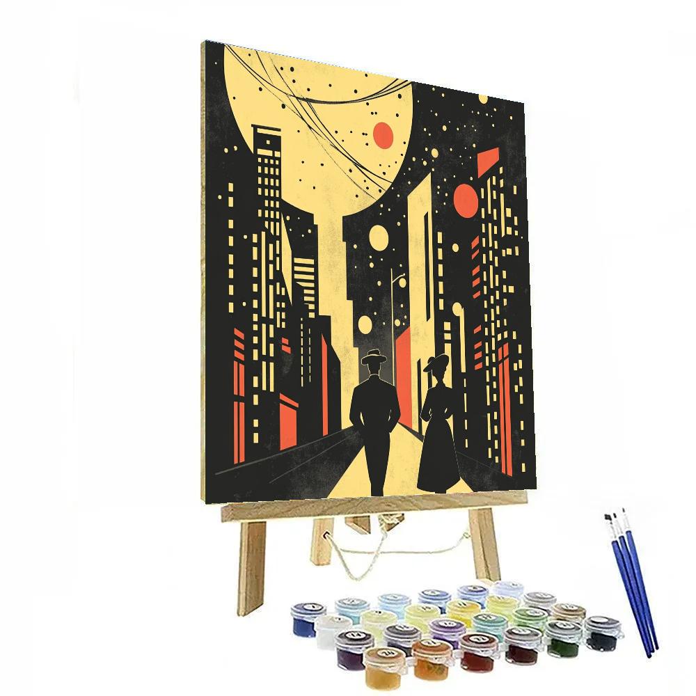 Toulouse Lautrec Inspired Carnival Poster painting number kit
