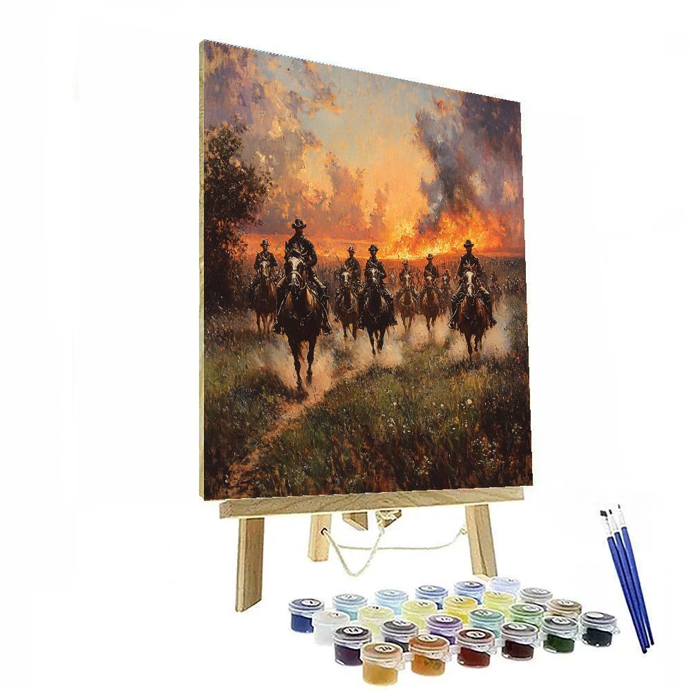 Delacroix Inspired Sea Charge Number painting