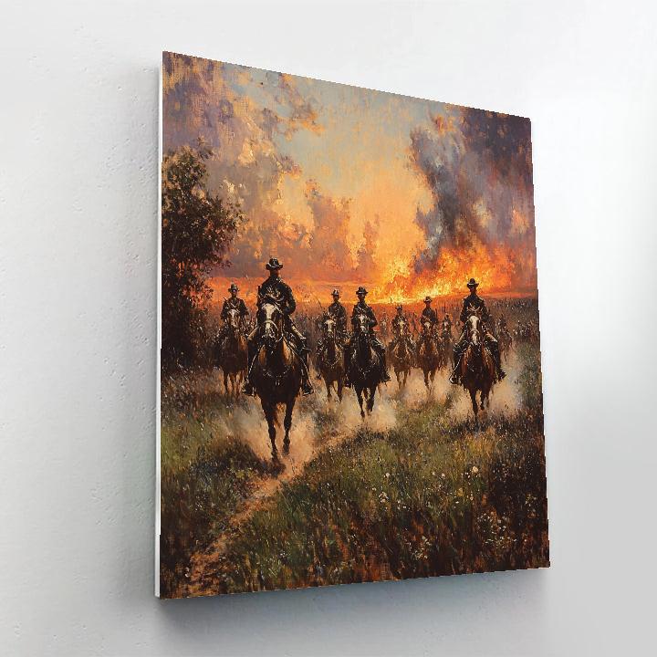 Delacroix Inspired Sea Charge Number painting