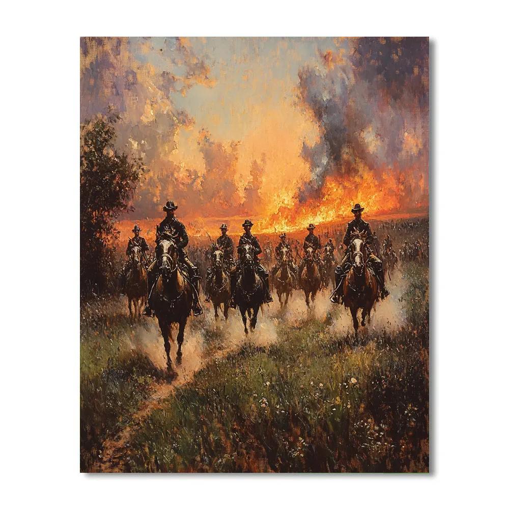 Delacroix Inspired Sea Charge Number painting