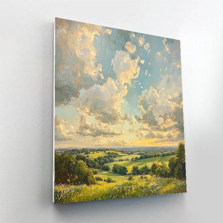 Constable Inspired River Cloud Study Painting by numbers kit