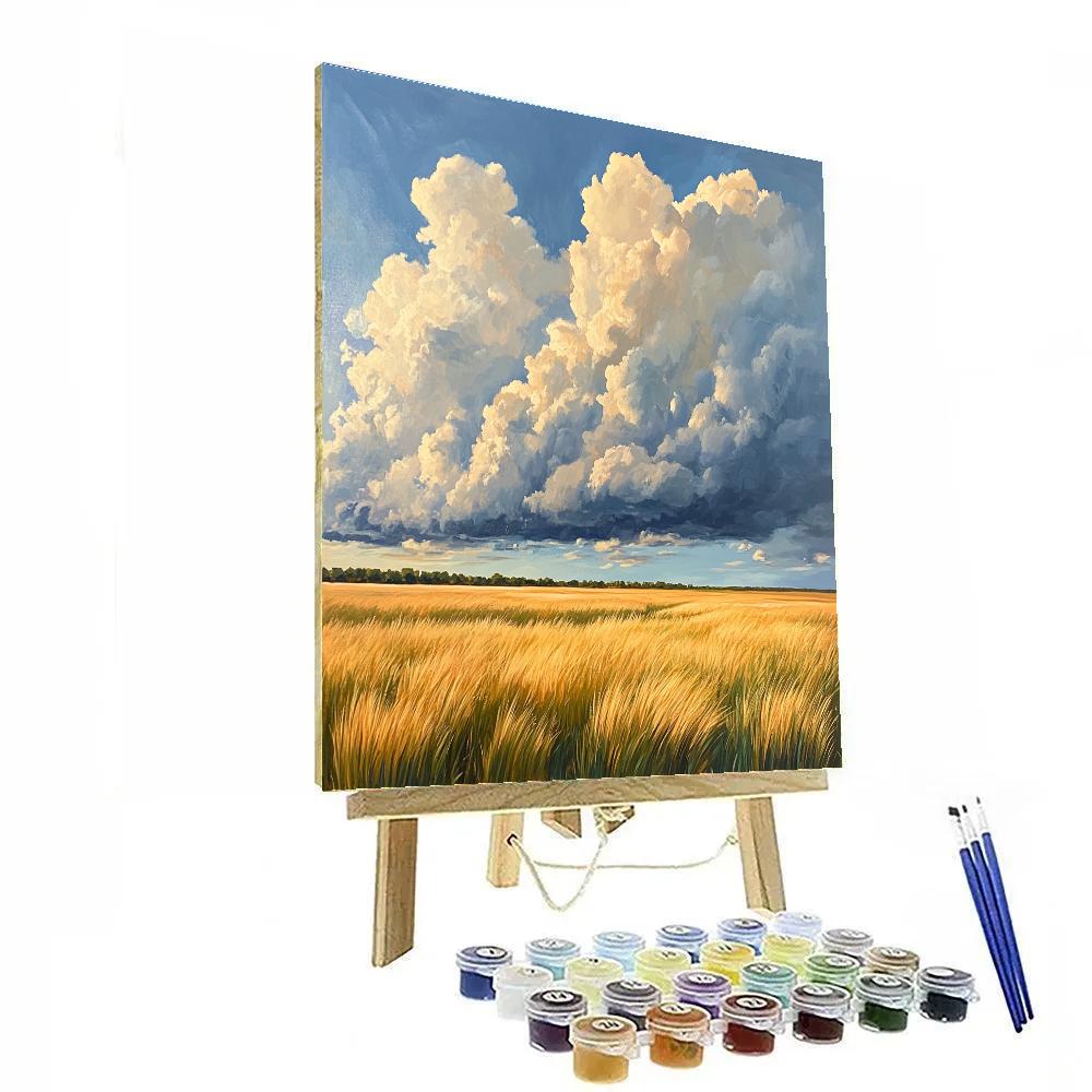 Michelangelo Inspired Storm-Pressed Meadow Painting by numbers kit