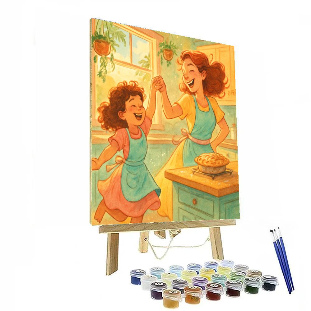 Cosmic Kitchen Dance Painting by numbers kit