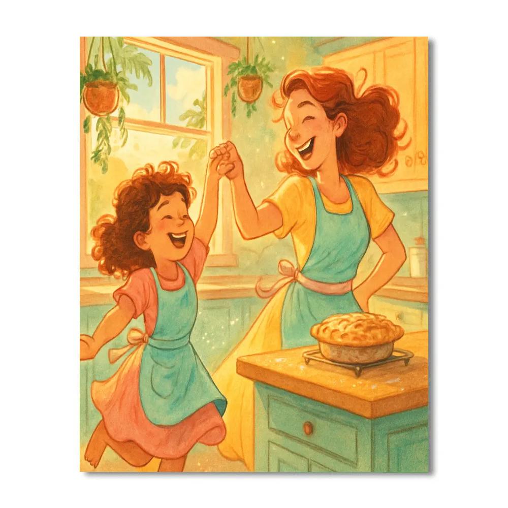 Cosmic Kitchen Dance Painting by numbers kit