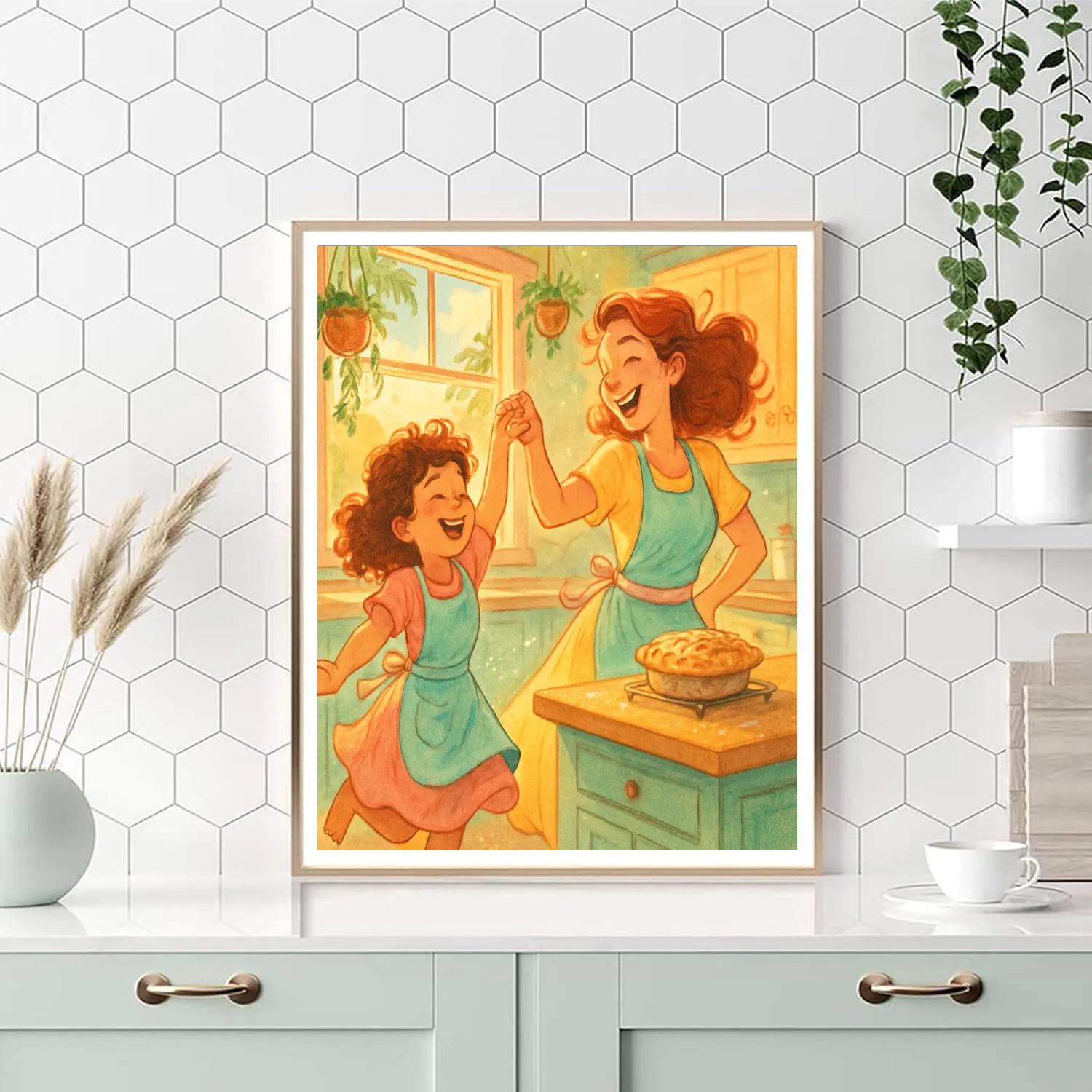 Cosmic Kitchen Dance Painting by numbers kit