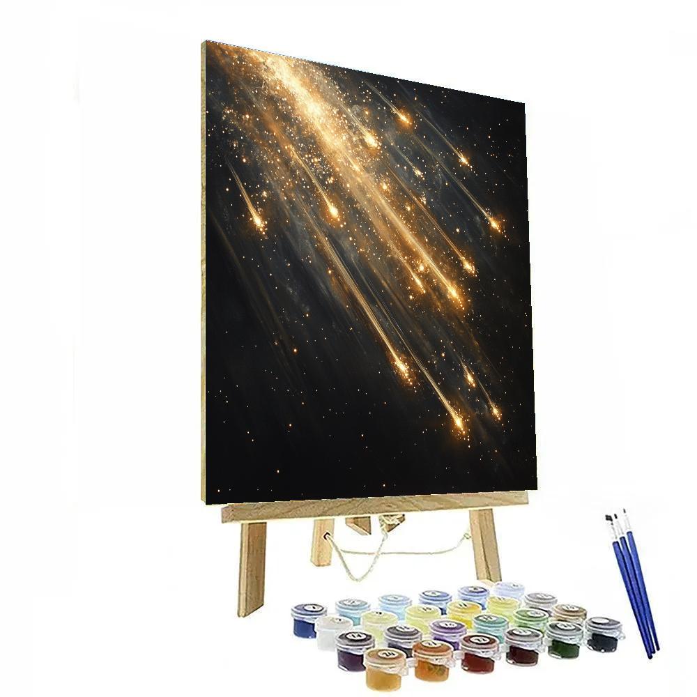 Caravaggio Inspired Meteor Shower Symphony paint by color