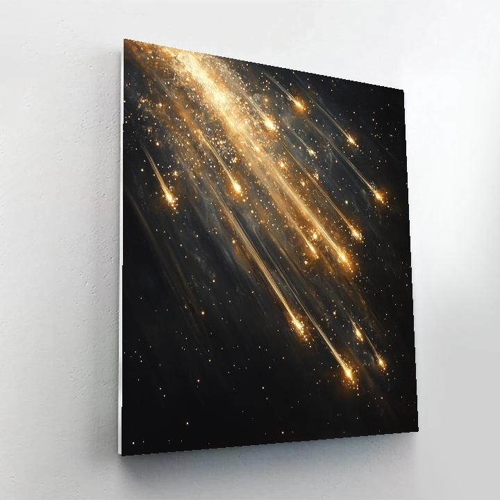 Caravaggio Inspired Meteor Shower Symphony paint by color