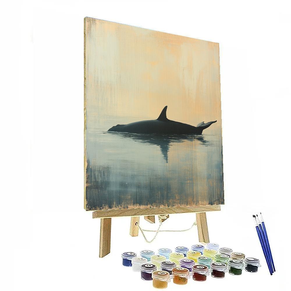 Leonardo Da Vinci Inspired Oceanic Whale Study Painting by numbers kit