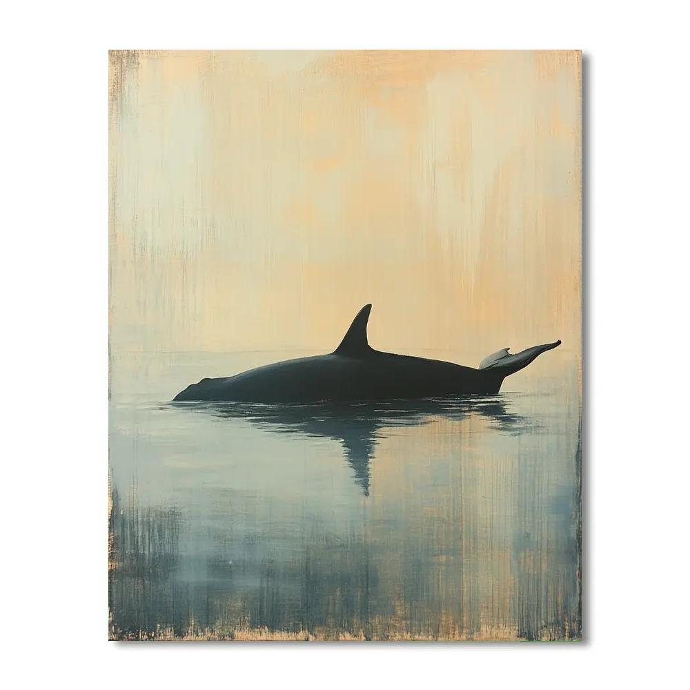 Leonardo Da Vinci Inspired Oceanic Whale Study Painting by numbers kit