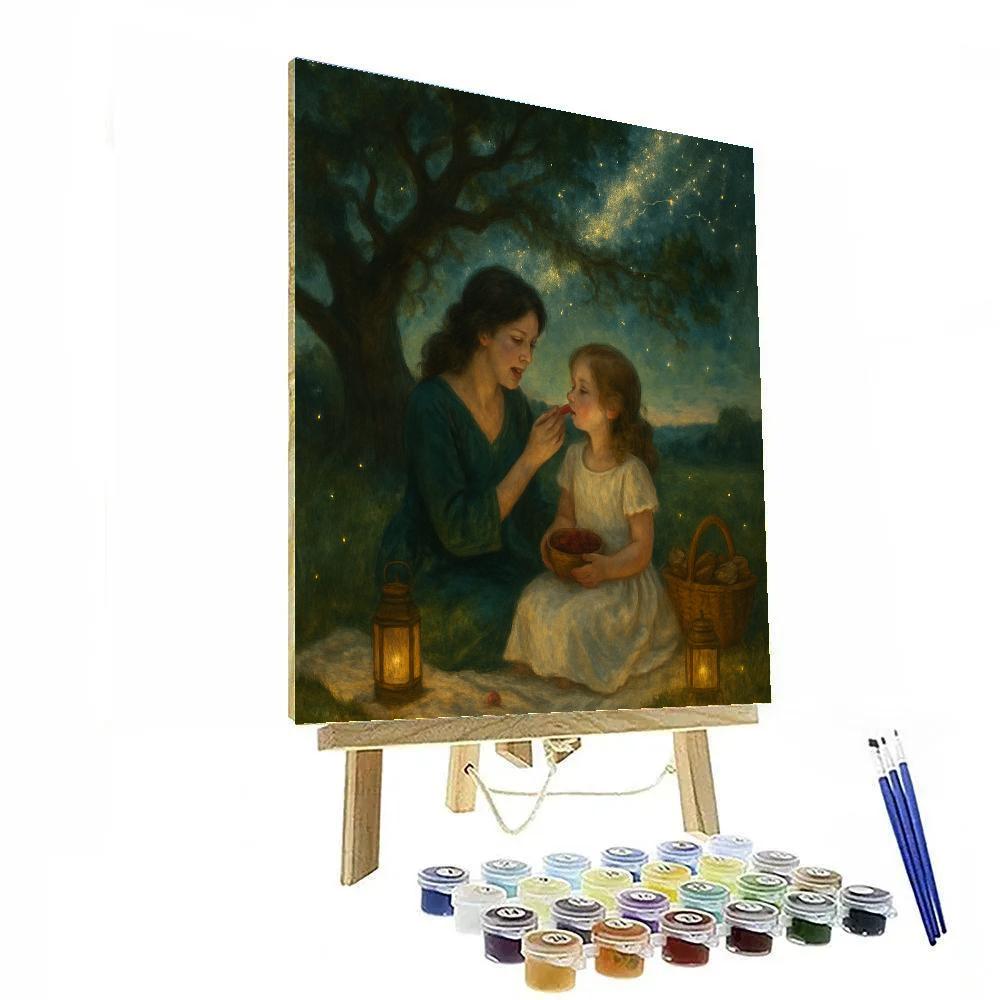 Milky Way Picnic Paint by numbers art