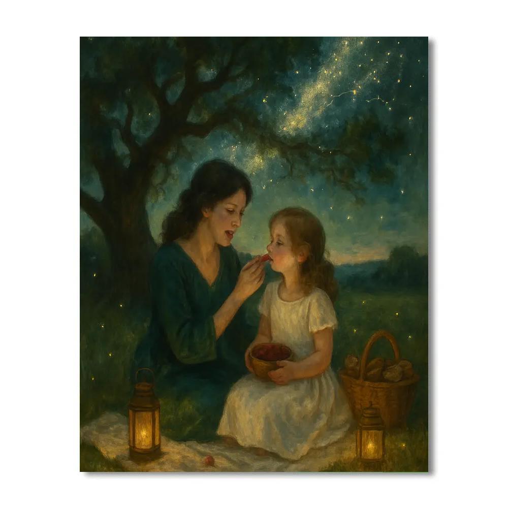 Milky Way Picnic Paint by numbers art