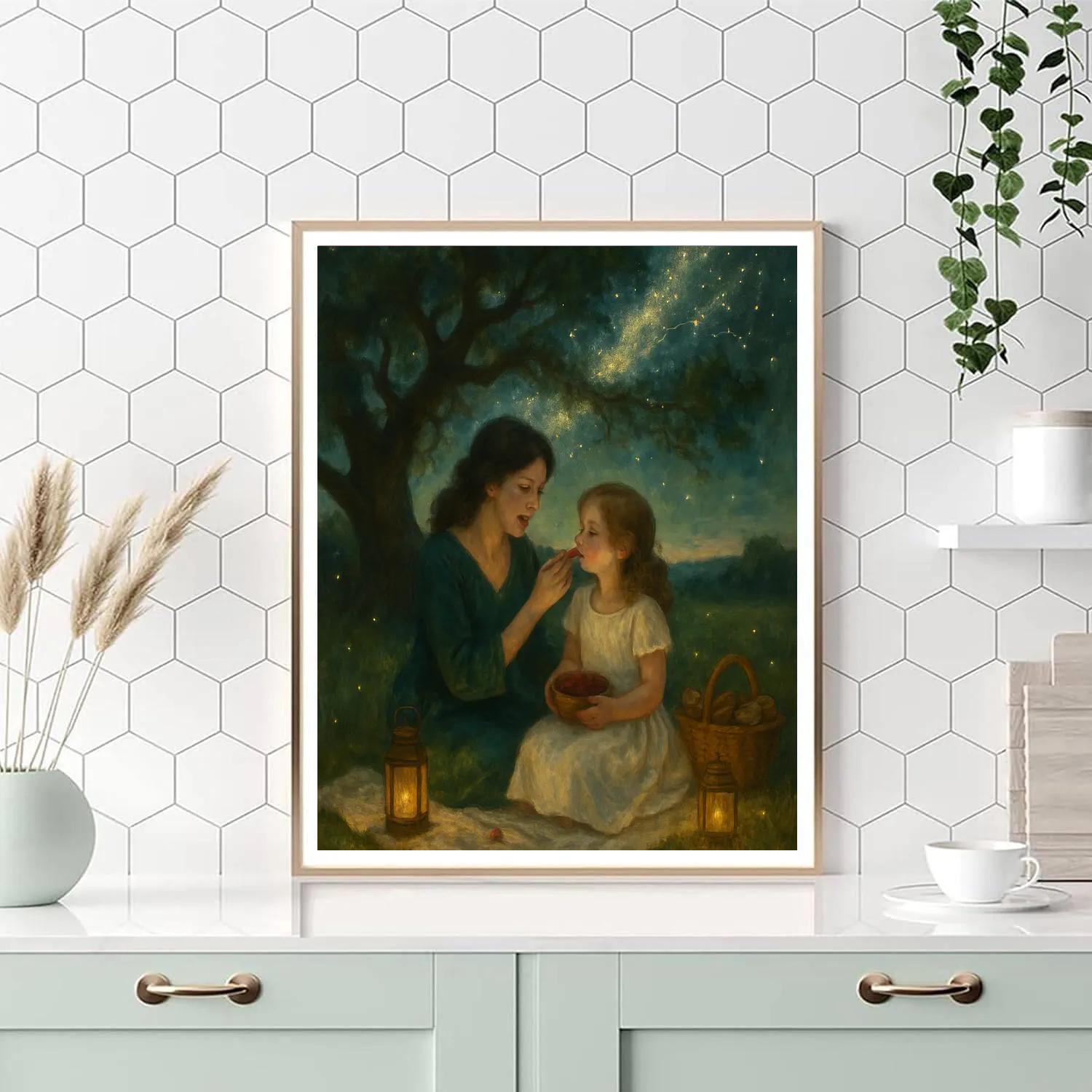 Milky Way Picnic Paint by numbers art