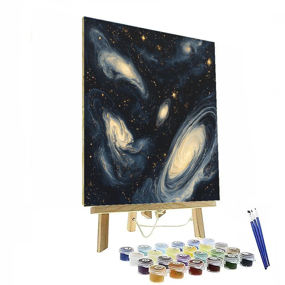 Michelangelo Inspired Starlit Canopy Painting by numbers kit