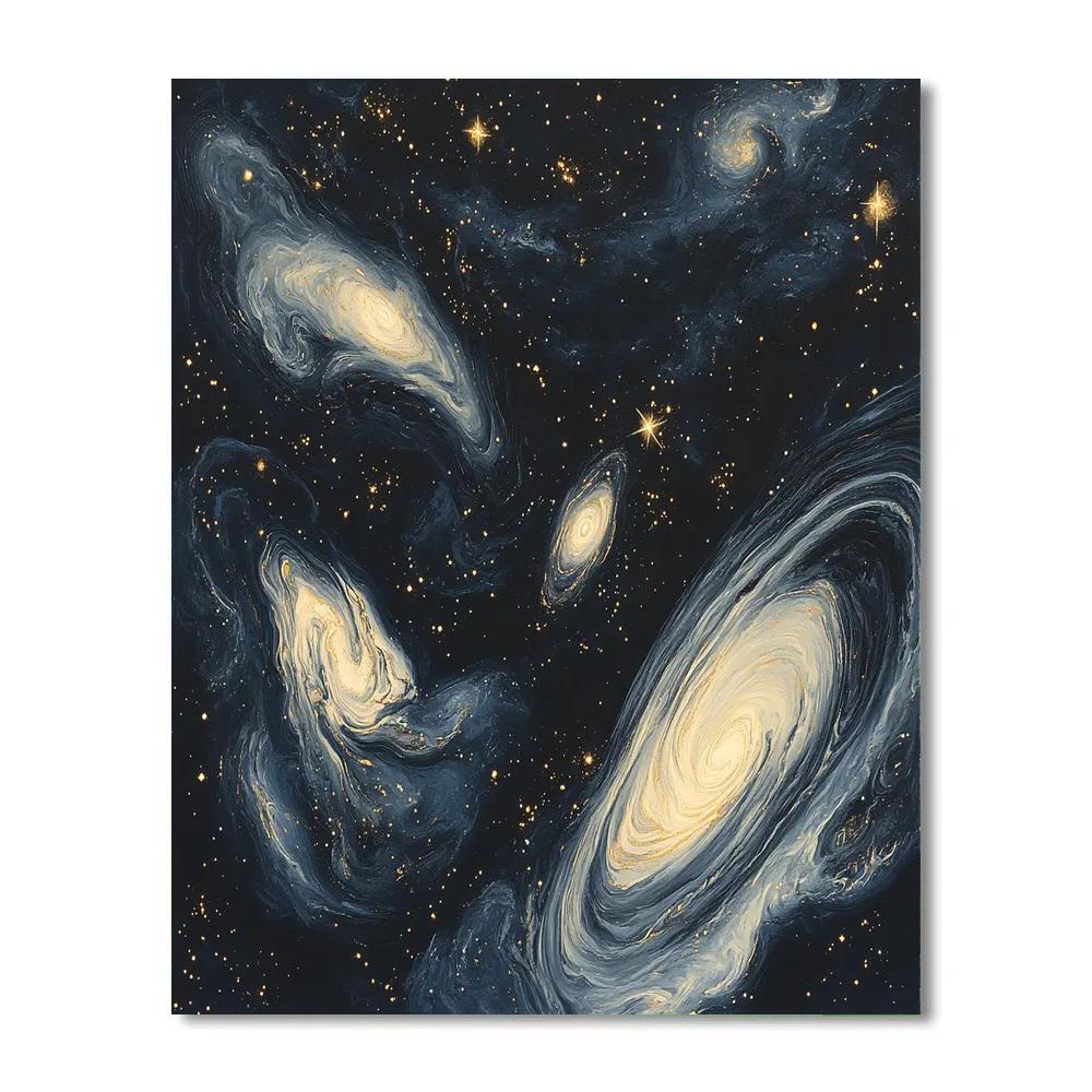 Michelangelo Inspired Starlit Canopy Painting by numbers kit