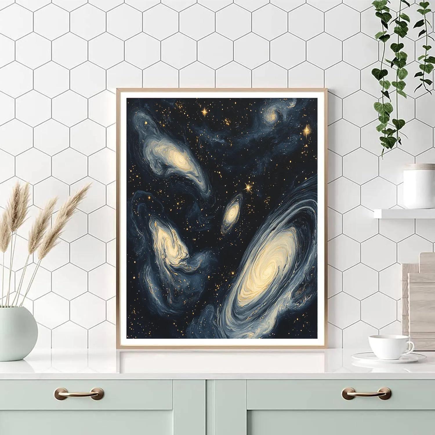 Michelangelo Inspired Starlit Canopy Painting by numbers kit