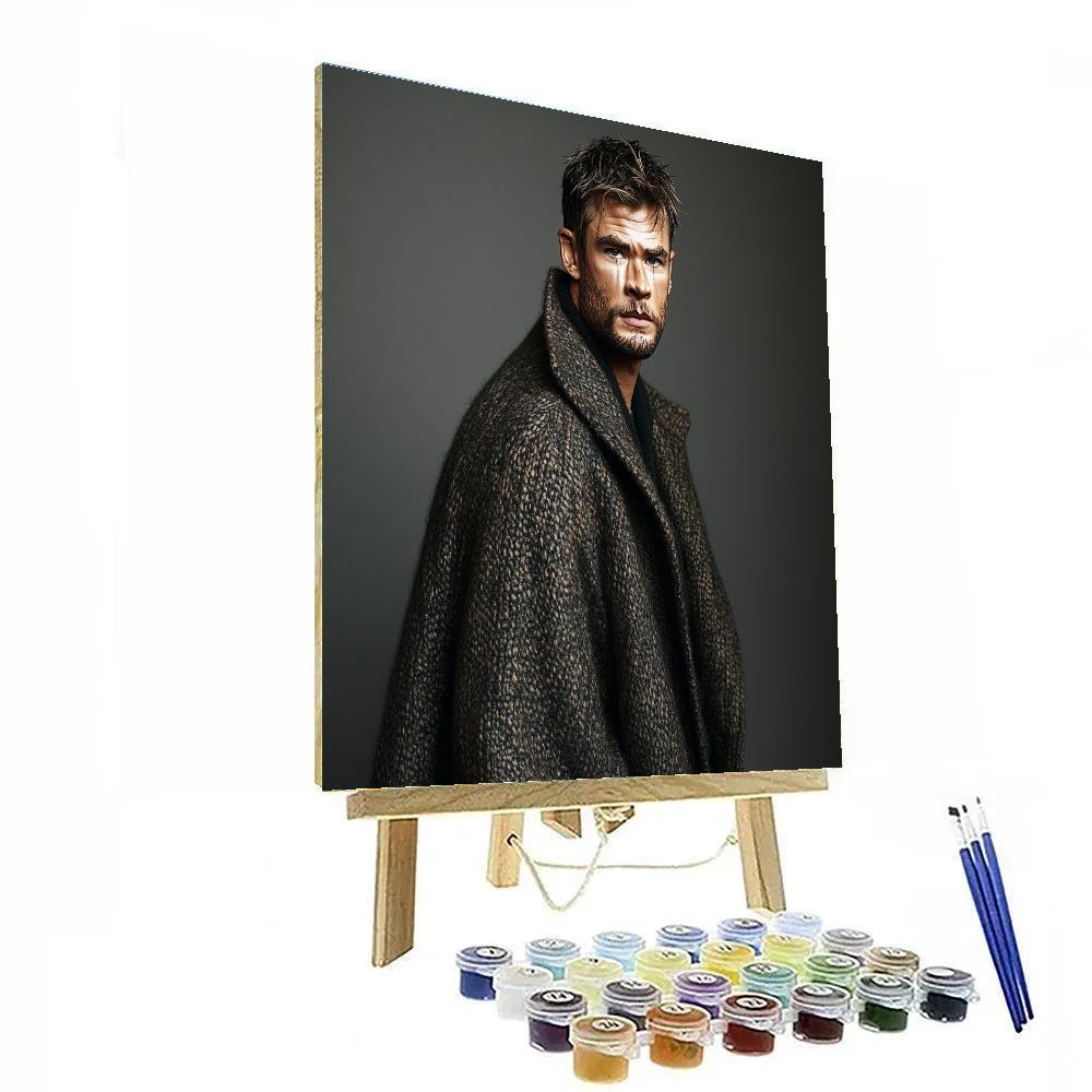 Chris Hemsworth: Hammering Dawn Of The Storm Walker Painting by numbers kit