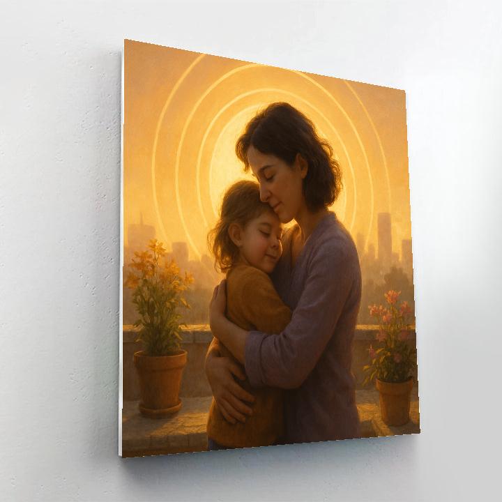 Solar Warmth Embrace DIY paint by numbers