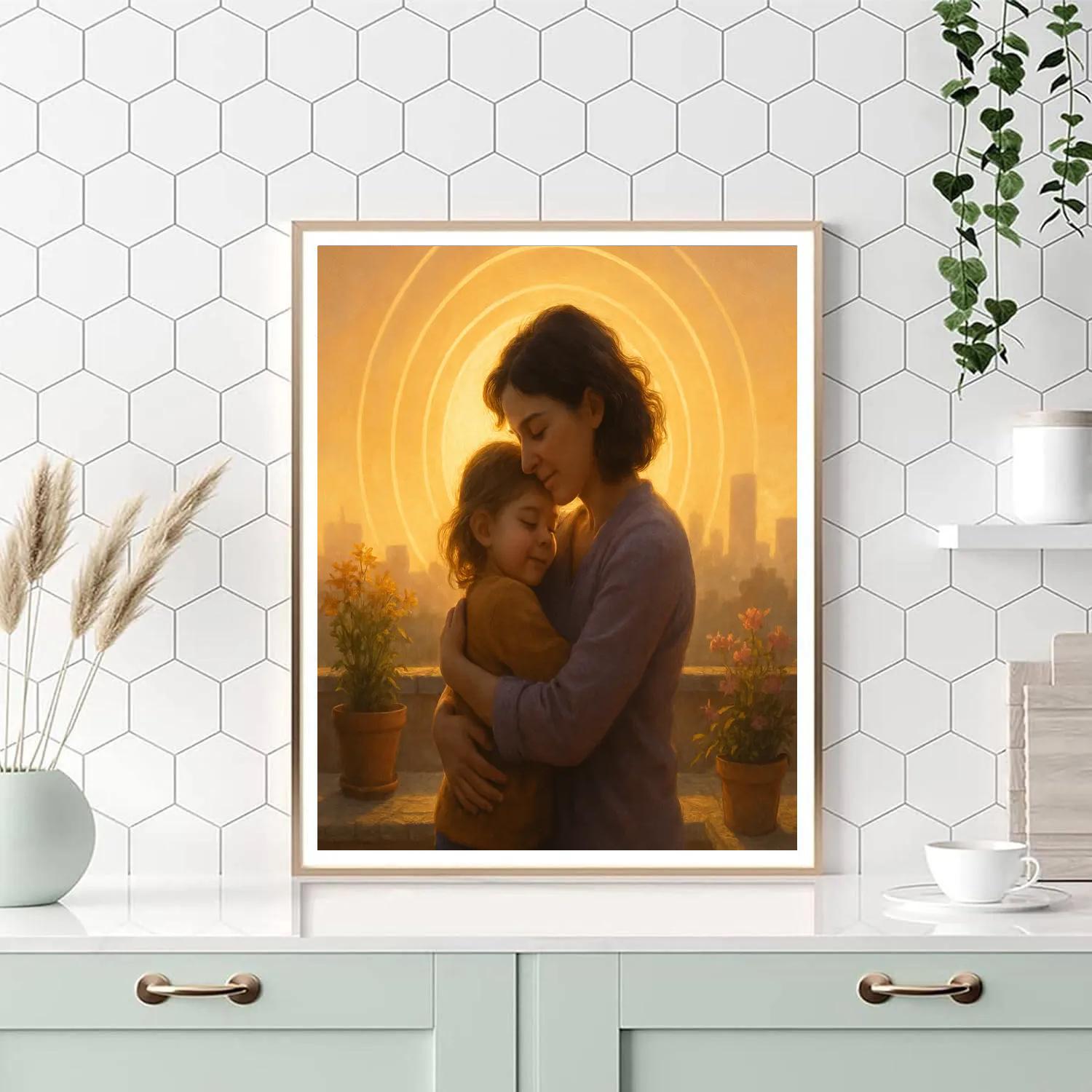 Solar Warmth Embrace DIY paint by numbers