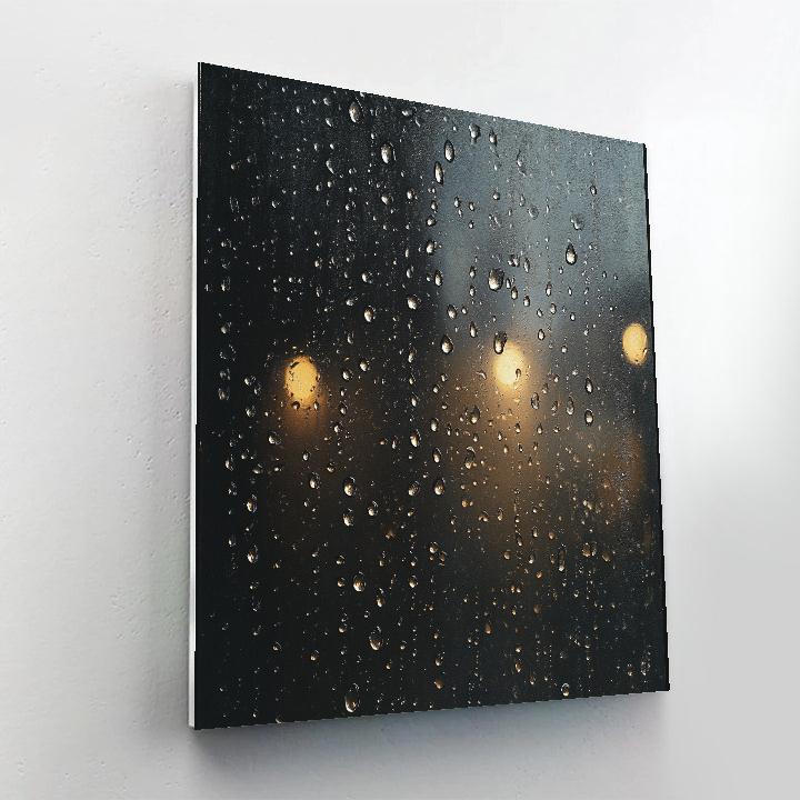 Caravaggio Inspired Rainy Window Abstract paint by color